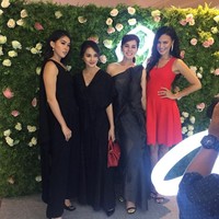 Astrid Tiar dan Ririn Ekawati juga meramaikan acara ini. Keduanya kompak dalam balutan gaun hitam.  Foto: Foto: Daniel Ngantung/Wolipop