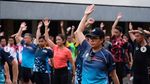 Begini Lho Gaya Sporty Sri Mulyani Lari Pagi 3 Km