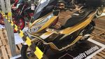 Ratusan Motor Modifikasi Terparkir di Makassar