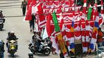 Pedagang Bendera Merah Putih Menjamur di Matraman