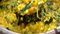 Kental dan encer bubur manado bisa sesuai selera. Hampir semua jenis sayuran enak dibuat bubur ini. Warna kuningnya dari labu atau ubi kuning. Foto : @yenny_zhang1