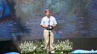 Menko Kemaritiman Luhut Panjaitan memuji Banyuwangi Ethno Carnival (BEC) 2018. Menurutnya, event yang sudah 7 tahun ini layak didorong menjadi event dunia (Ardian Fanani/detikTravel)