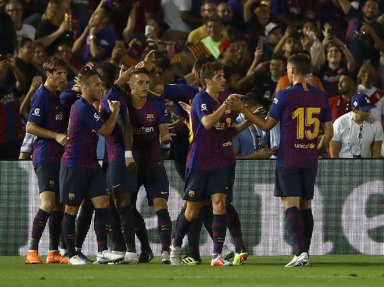 Aksi-Aksi Pemain Anyar Barcelona Tekuk Tottenham di ICC 2018