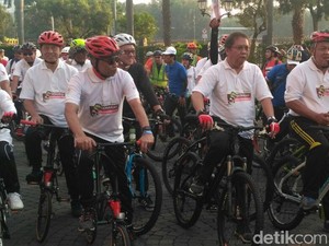 Gowes  di CFD, Bos BI: Sudah 40 Tahun Nggak Bersepeda