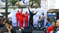 Di lokasi juga digelar bazaar produk perikanan dari berbagai daerah. Tak kalah menarik, acara dimeriahkan dengan Senam Gemari dan Zumba serta gelaran demo memasak bersama Chef Aiko yang dilanjutkan dengan lomba masak ikan. Foto: Dok: KKP