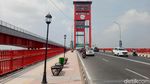 Cantiknya Jembatan Ampera Jelang Asian Games