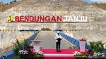 Tampil Simpel, Jokowi Resmikan Bendungan Tanju di NTB
