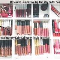 Khloe Kardashian juga menata lipstik berdasarkan warna. Foto: Dok. Khloe Kardashian