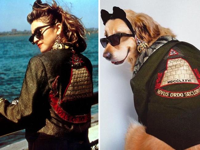 Dan hasil latihan selama delapan bulan itu tidak sia-sia, karena Max memang benar-benar mampu meniru pose ikonik Madonna. Foto: Instagram max_et_vincent