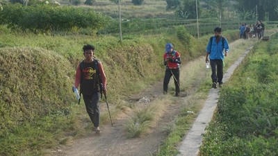 Foto: Jalur Evakuasi Pendaki yang Terjebak di Rinjani