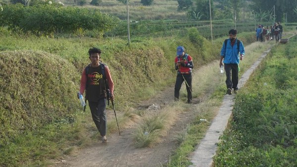 Foto: Jalur Evakuasi Pendaki yang Terjebak di Rinjani