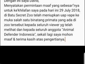 Sudah Minta Maaf, Langkah Hukum ke Pria yang Asapi Monyet Batal