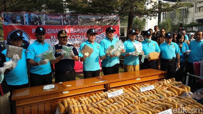 620 Kilogram Ganja Terbakar di Gedung Sate