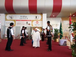 Karpet Merah Sambut Kedatangan Perdana Jemaah Haji Gelombang Kedua