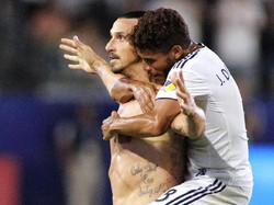 Saat bertualang ke MLS di Amerika Serikat bersama LA Galaxy, Ibra menyarangkan 53 gol (Getty Images)