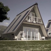 Seperti ini saat rumah sudah selesai dibangun. Desainnya sangat futuristik dan modern. Foto: Dok. Bored Panda/M.A.Di.