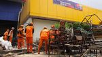 Bersih-bersih Gor Bulungan Jelang Asian Games