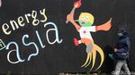 Deretan Mural-mural Lucu Khas Asian Games