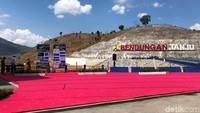 Meski telah diresmikan keberadaannya, pengerjaan bendungan Tanju belum seutuhnya selesai.