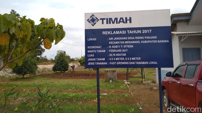 Bekas tambang timah jadi tempat wisata.
