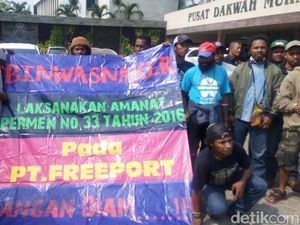 Tolak PHK Sepihak, 100 Karyawan Freeport Gelar Aksi di Jakarta