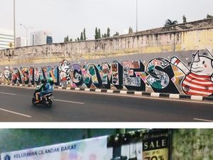 Usai Ditiban, Mural Asian Games di Cilandak Kembali Bersih