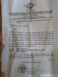 Polisi Cek Kebenaran Surat Pertemuan Separatis Papua Barat
