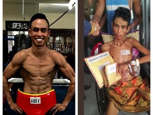 Potret Petinju Valentinus Sebelum Diserang Kanker Kelenjar Getah Bening