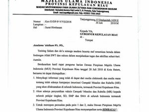 MUI Kepri Imbau Umat Muslim Tak Ikut Imunisasi Campak-Rubella