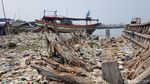 Penampakan Puluhan Ton Sampah di Pantai Labuan Pandeglang