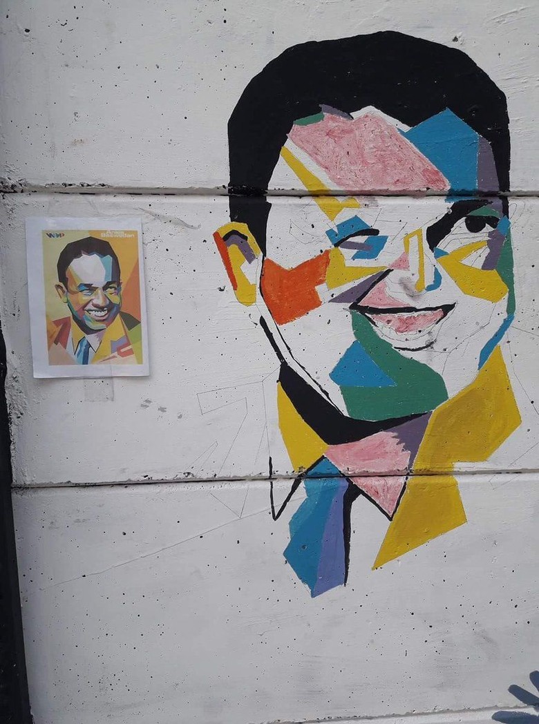 Anies Berterima Kasih Wajahnya Jadi Mural: Agak Lebar Dikit Ya Anies Berterima Kasih Wajahnya Jadi Mural: Agak Lebar Dikit Ya