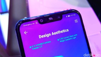 Nova 3i mengusung empat kamera, dua di tempatkan di belakang dan dua di depan. (Foto: detikINET/Adi Fida Rahman)