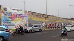 Foto: Mural Asian Games di Depan Citos Tak Lagi Tertutup Spanduk