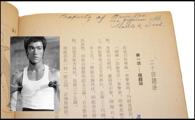 Tanda tangan termahal kedua di dunia. Milik Bruce Lee, yang terjual seharga 11.000 poundsterling atau Rp 208 jutaan. Foto: Dok. Telegraph