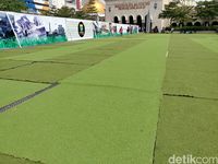 Potret Kerusakan Taman Alun Alun Bandung