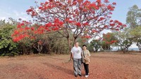 SBY dan Ani Yudhoyono tampak santai. Mereka menyempatkan diri berolahraga sambil menikmati sejuknya udara Darwin, Australia setelah hujan (@aniyudhoyono/Instagram)