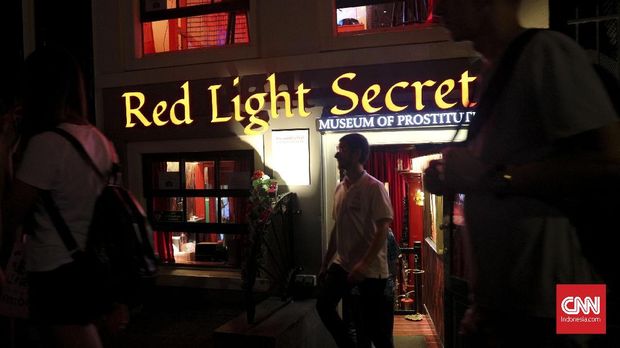 Museum prostitusi Red Light Secrets di De Wallen, Amsterdam. 