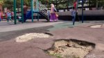 Wajah Kusam Taman Alun-alun Bandung