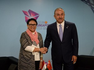 Menlu Retno: Turki Apresiasi Indonesia Konsisten Bela Palestina