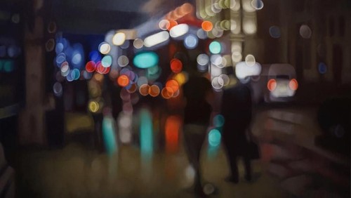 Penglihatan orang dengan mata minus (rabun jauh).