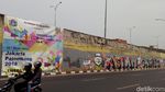 Foto: Mural Asian Games di Depan Citos Tak Lagi Tertutup Spanduk