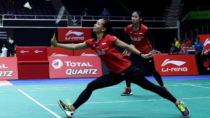Della Destiara Haris/Rizki Amelia Pradipta lolos ke perempatfinal Kejuaraan Dunia Bulutangkis 2018 ( Foto: dok. Humas PBSI) Della Destiara Haris/Rizki Amelia Pradipta lolos ke perempatfinal Kejuaraan Dunia Bulutangkis 2018 ( Foto: dok. Humas PBSI)