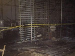 Kebakaran Gudang di Velodrome Padam, Garis Polisi Dipasang