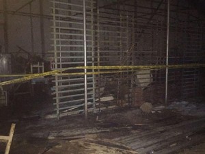 Kebakaran Gudang di Velodrome Padam, Garis Polisi Dipasang