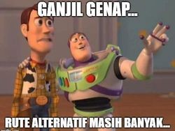 Deretan Meme Kocak Perluasan #GanjilGenap di Jakarta