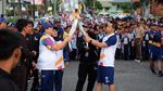 Pawai Obor Asian Games di Sumatera Utara