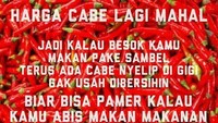 Setuju nggak dengan meme ini? Cabe di gigi nggak usah dibersihkan biar orang tahu kalau kamu habis makan maakanan mahal. Foto: Istimewa