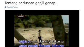 Mungkin lagu ini paling cocok menggambarkan fenomena ganjil genap di Jakarta. Foto: Istimewa