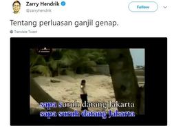 Deretan Meme Kocak Perluasan #GanjilGenap di Jakarta
