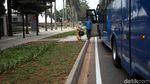 Penampakan Terkini Trotoar di Depan GBK